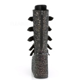 Noir Glitter 14 cm SWING-230G bottes cyberpunk plateforme