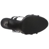 Noir Mat 12 cm FLAIR-420 Sandales Femme a Talon