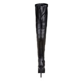 Noir Mat 13,5 cm INDULGE-3000 bottes cuissardes hommes