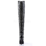 Noir Mat 13,5 cm INDULGE-3063 Bottes Cuissardes Talons Hauts