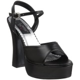 Noir Mat 13 cm DEMONIA DOLLY-09 Talons Hauts Plateforme
