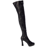 Noir Mat 13 cm ELECTRA-3000Z Bottes Cuissardes Talons Hauts