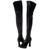 Noir Mat 13 cm ELECTRA-3000Z Bottes Cuissardes Talons Hauts