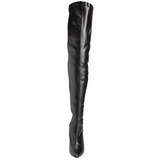 Noir Mat 13 cm SEDUCE-3000 bottes cuissardes hommes