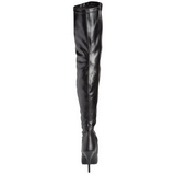 Noir Mat 13 cm SEDUCE-3000 bottes cuissardes hommes