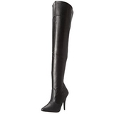 Noir Mat 13 cm SEDUCE-3010 bottes cuissardes hommes