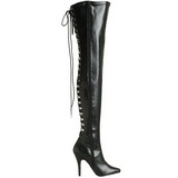 Noir Mat 13 cm SEDUCE-3063 bottes overknee femme