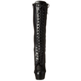 Noir Mat 15,5 cm DELIGHT-2023 Plateforme Bottes Femmes