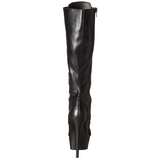 Noir Mat 15,5 cm DELIGHT-2023 Plateforme Bottes Femmes