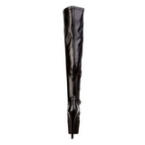 Noir Mat 18 cm ADORE-3000 Bottes Cuissardes Talons Hauts