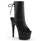 Noir Mat 18 cm Pleaser ADORE-1018 Plateforme Bottines