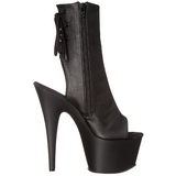 Noir Mat 18 cm Pleaser ADORE-1018 Plateforme Bottines