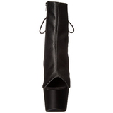 Noir Mat 18 cm Pleaser ADORE-1018 Plateforme Bottines