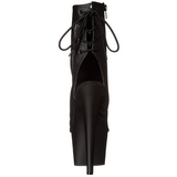 Noir Mat 18 cm Pleaser ADORE-1018 Plateforme Bottines