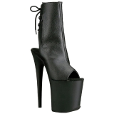 Noir Mat 20 cm Pleaser FLAMINGO-1018 Plateforme Bottines