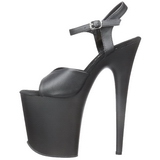 Noir Mat 20 cm Pleaser FLAMINGO-809 Talons Hauts Plateforme