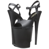 Noir Mat 20 cm Pleaser FLAMINGO-809 Talons Hauts Plateforme