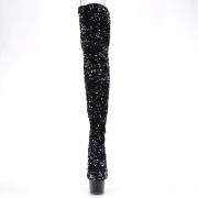 Noir Paillettes 20 cm ADORE-3020 bottes overknee plateforme de pole dance