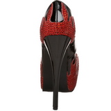 Noir Pierres Scintillantes 14,5 cm Burlesque TEEZE-27 Chaussures femmes a talon