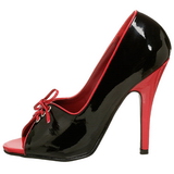 Noir Rouge 12,5 cm SEDUCE-216 Chaussures pour femmes a talon