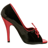 Noir Rouge 12,5 cm SEDUCE-216 Chaussures pour femmes a talon