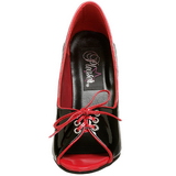 Noir Rouge 12,5 cm SEDUCE-216 Chaussures pour femmes a talon