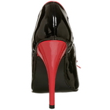 Noir Rouge 12,5 cm SEDUCE-216 Chaussures pour femmes a talon