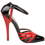 Noir Rouge 15 cm DOMINA-412 Chaussures pour femmes a talon