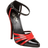 Noir Rouge 15 cm DOMINA-412 Chaussures pour femmes a talon