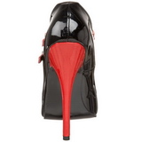 Noir Rouge 15 cm DOMINA-442 Chaussures pour femmes a talon