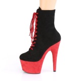 Noir Rouge 18 cm ADORE-1020FSTT exotic bottines de pole dance