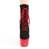 Noir Rouge 18 cm ADORE-1020FSTT exotic bottines de pole dance