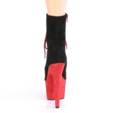 Noir Rouge 18 cm ADORE-1020FSTT exotic bottines de pole dance