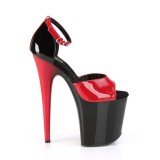 Noir Rouge 20 cm FLAMINGO-889 talons hauts pleaser plateforme