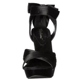 Noir Satin 13 cm COCKTAIL-568 Sandales Talons Hauts