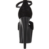 Noir Satin 18 cm Pleaser ADORE-768 Plateforme Haut Talon