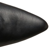 Noir Similicuir 10 cm CLASSIQUE-3011 Bottes Cuissardes Talons Hauts