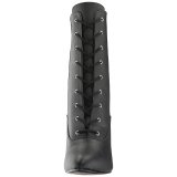 Noir Similicuir 10 cm DREAM-1020 grande taille bottines femmes