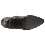 Noir Similicuir 10 cm DREAM-1020 grande taille bottines femmes
