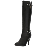 Noir Similicuir 10 cm DREAM-2030 grande taille bottes femmes