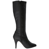 Noir Similicuir 10 cm DREAM-2030 grande taille bottes femmes