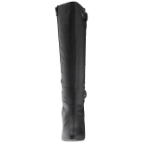 Noir Similicuir 10 cm DREAM-2030 grande taille bottes femmes