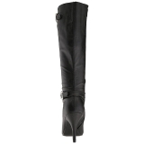 Noir Similicuir 10 cm DREAM-2030 grande taille bottes femmes