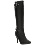 Noir Similicuir 10 cm DREAM-2030 grande taille bottes femmes