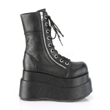 Noir Similicuir 11,5 cm BEAR-265 bottines demonia plateforme