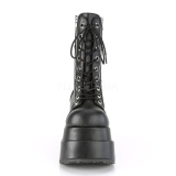 Noir Similicuir 11,5 cm BEAR-265 bottines demonia plateforme