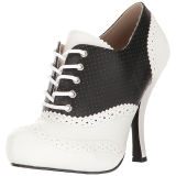Noir Similicuir 11,5 cm PINUP-07 grande taille chaussures oxford