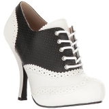 Noir Similicuir 11,5 cm PINUP-07 grande taille chaussures oxford