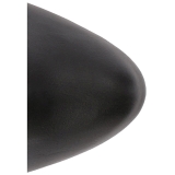 Noir Similicuir 12,5 cm EVE-106 grande taille bottines femmes