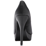 Noir Similicuir 13,5 cm CHLOE-01 grande taille escarpins femmes